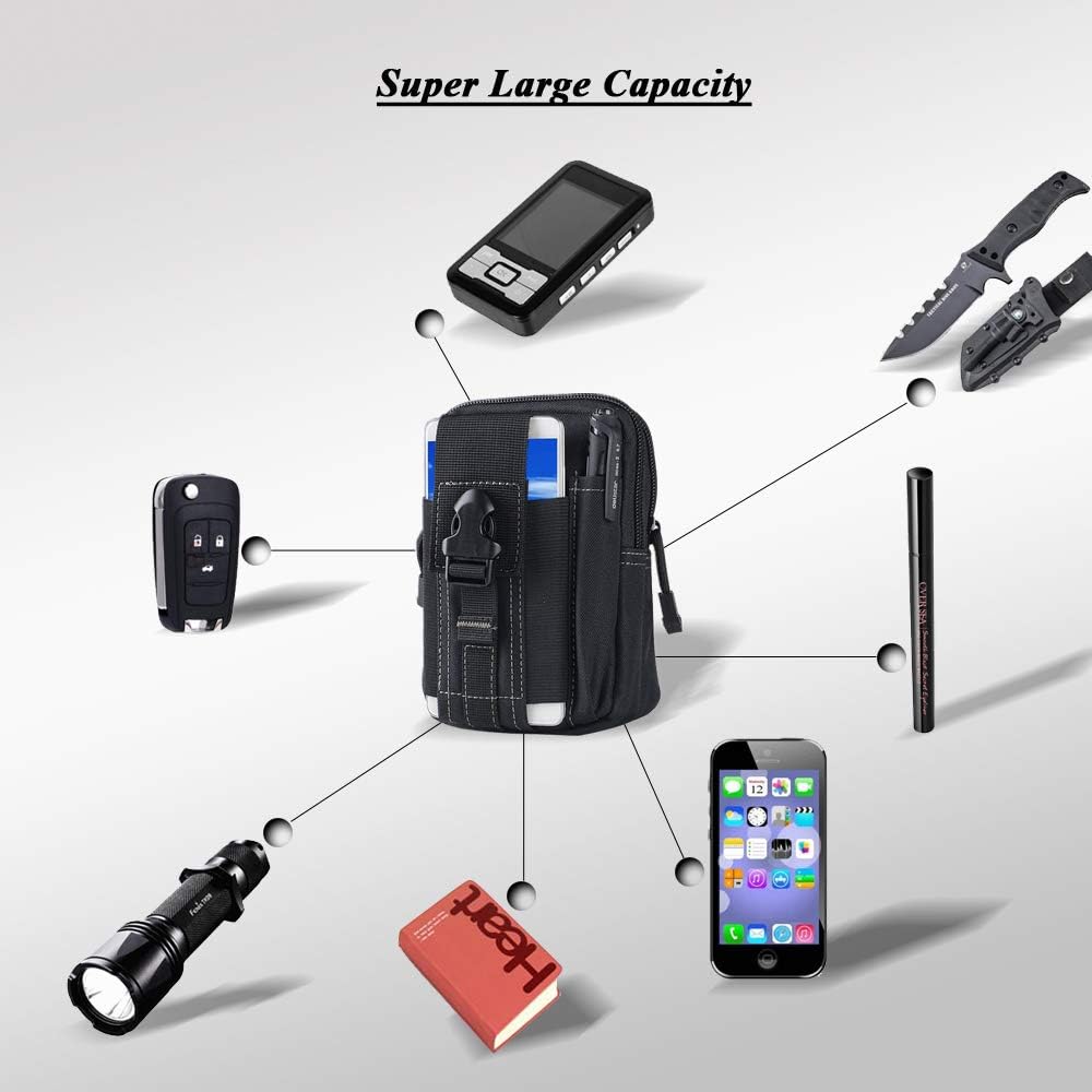 Tactical Molle Belt Pouch Mili - Phone Accessory ulasan dan harga