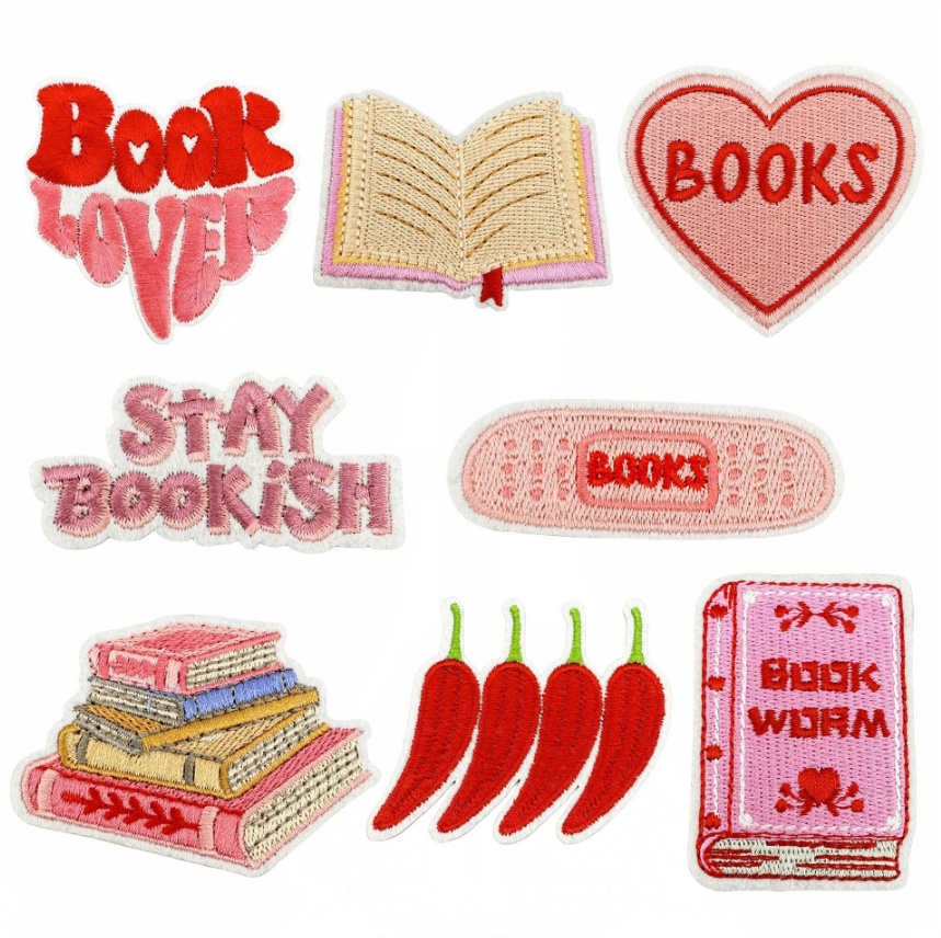 10 Pcs Books Iron On Sew On Em - Phone Accessories Pictures ulasan dan harga