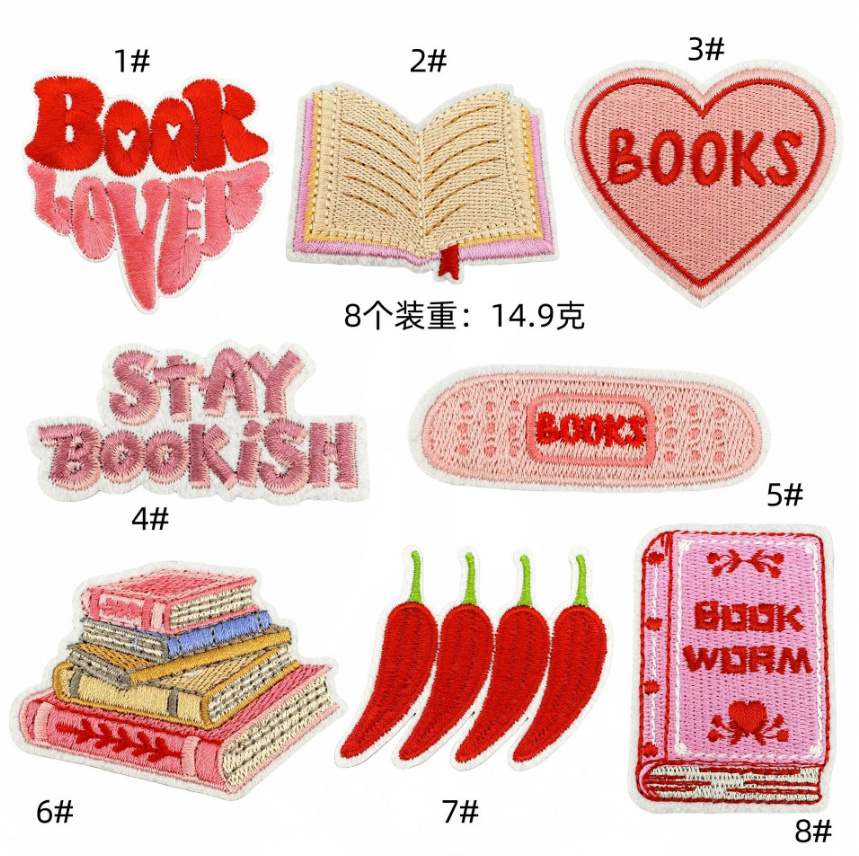 10 Pcs Books Iron On Sew On Em - Phone Accessories Pictures ulasan dan harga